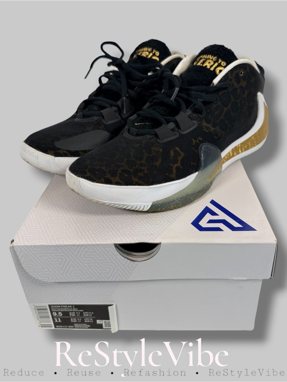 NIKE Men’s Size 9.5 Shoes Zoom Freak 1 Basketball Coming To America Yannis